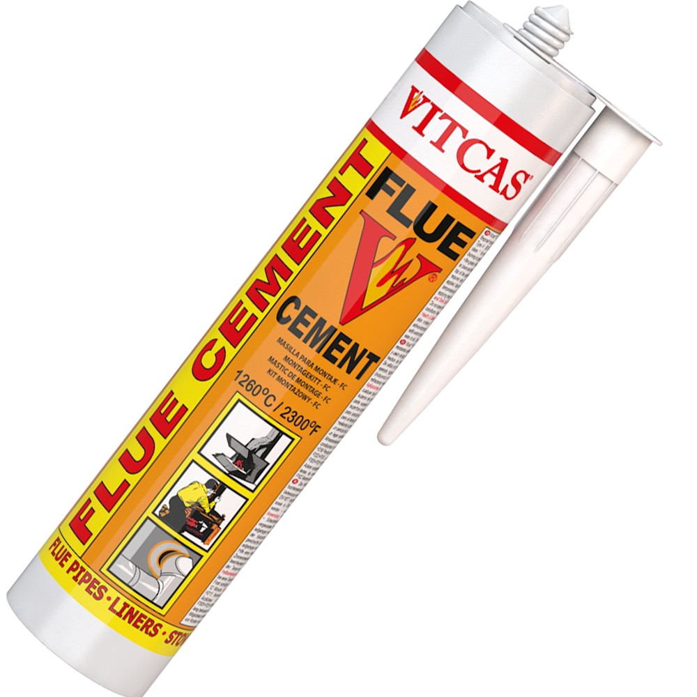 Vitcas Flue Cement cartridge for suitable ceramic flue connections